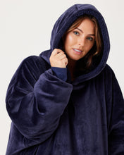 Load image into Gallery viewer, Snuggz Adult Original - Navy Hooded Blanket
