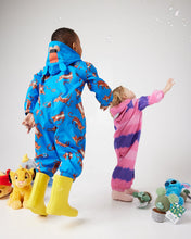 Load image into Gallery viewer, Snuggz Kids Hooded Water Repellent Tiger Puddlesuit