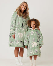 Load image into Gallery viewer, Snuggz Kids Original Safari Animal Hooded Blanket