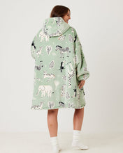 Load image into Gallery viewer, Snuggz Kids Original Safari Animal Hooded Blanket