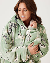 Load image into Gallery viewer, Snuggz Kids Original Safari Animal Hooded Blanket