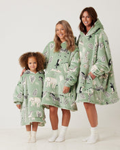 Load image into Gallery viewer, Snuggz Kids Original Safari Animal Hooded Blanket