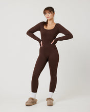 Load image into Gallery viewer, SnuggzFit Ribbed Long Sleeve Green Seamless Jumpsuit