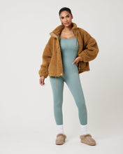 Load image into Gallery viewer, SnuggzFit Ribbed Long Sleeve Green Seamless Jumpsuit