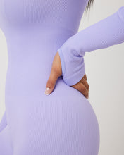 Load image into Gallery viewer, SnuggzFit Ribbed Long Sleeve Green Seamless Jumpsuit