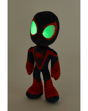 Load image into Gallery viewer, Miles Morales Action Glow-in the dark Marvel Official Snuggz Licenced Plush Toy - Medium size