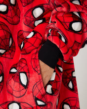 Load image into Gallery viewer, Snuggz Kids Lite Spider-man Hooded Blanket