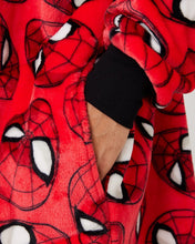 Load image into Gallery viewer, Snuggz Lite Adult Spiderman Hooded Blanket