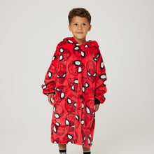 Load image into Gallery viewer, Snuggz Kids Lite Spider-man Hooded Blanket