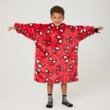 Load image into Gallery viewer, Snuggz Kids Lite Spider-man Hooded Blanket