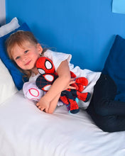 Load image into Gallery viewer, Ghost Spider Action Glow-in the dark Marvel Official Snuggz Licenced Plush Toy - Medium size