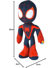 Load image into Gallery viewer, Miles Morales Action Glow-in the dark Marvel Official Snuggz Licenced Plush Toy - Medium size
