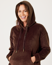 Load image into Gallery viewer, Snuggz Women Charcoal Velour Loungewear Set