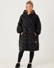Load image into Gallery viewer, Snuggz Women Lite - Charcoal Animal Hooded Blanket
