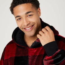 Load image into Gallery viewer, Snuggz Kids Original - Tartan Red Check Hooded Blanket