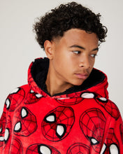 Load image into Gallery viewer, Snuggz Kids Lite Spider-man Hooded Blanket