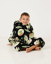 Load image into Gallery viewer, Snuggz Lite Kids Mandalorian Star Wars Hooded Blanket
