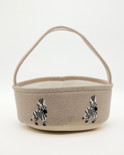 Load image into Gallery viewer, Snuggz Knitted Zebra Storage Basket - Small
