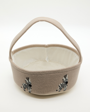 Load image into Gallery viewer, Snuggz Knitted Zebra Storage Basket - Small
