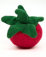 Load image into Gallery viewer, Snuggz Knitted Strawberry Soft Toy - Small
