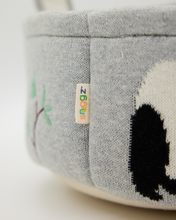 Load image into Gallery viewer, Snuggz Knitted Panda Storage Basket - Small
