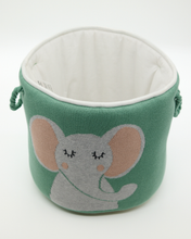 Load image into Gallery viewer, Snuggz Knitted Elephant Storage Basket - Large
