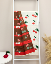 Load image into Gallery viewer, Snuggz Cotton Knitted Cherry Baby Blanket, 80 x 100 cm
