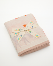 Load image into Gallery viewer, Snuggz Cotton Knitted Pink Unicorn &amp; Rainbow Baby Blanket, 80 x 100 cm
