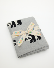 Load image into Gallery viewer, Snuggz Cotton Knitted Panda Baby Blanket, 80 x 100 cm
