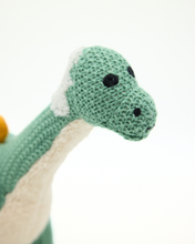 Load image into Gallery viewer, Snuggz Knitted Brontosaurus Dino Soft Toy - Medium
