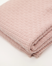 Load image into Gallery viewer, Snuggz Knitted Pink Bunny Toy &amp; Cotton Baby Blanket Set
