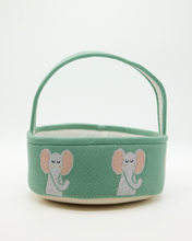Load image into Gallery viewer, Snuggz Knitted Elephant Storage Basket - Small
