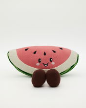 Load image into Gallery viewer, Snuggz Knitted Watermelon Sitting Toy - Medium
