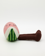 Load image into Gallery viewer, Snuggz Knitted Watermelon Sitting Toy - Medium
