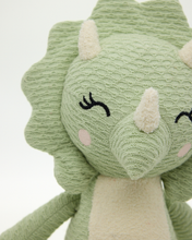 Load image into Gallery viewer, Snuggz Knitted Triceratops Dino Soft Toy - Medium
