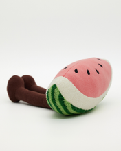 Load image into Gallery viewer, Snuggz Knitted Watermelon Sitting Toy - Medium
