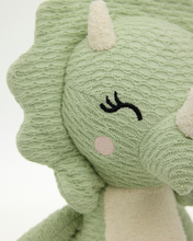 Load image into Gallery viewer, Snuggz Knitted Triceratops Dino Soft Toy - Medium
