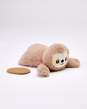 Load image into Gallery viewer, Plush sloth toy on a white background

