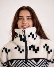 Load image into Gallery viewer, Snuggz Ladies Aztec Half Zip Borg Sweatshirt
