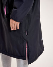 Load image into Gallery viewer, Snuggz Kids Lite Black Changing Robe with Pink Borg
