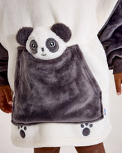 Load image into Gallery viewer, Snuggz Kids 2 in 1 Panda Pocket Pal Hooded Blanket
