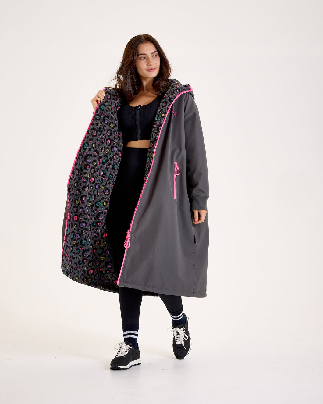 Snuggz Women Original Reversible Leopard Print Changing Robe