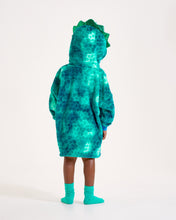 Load image into Gallery viewer, Snuggz Kids 2 in 1 Dinosaur Pocket Pal Hooded Blanket
