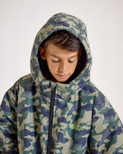 Load image into Gallery viewer, Snuggz Kids Lite Green Camo Changing Robe
