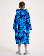 Load image into Gallery viewer, Snuggz Kids Original Blue Camo Hooded Blanket

