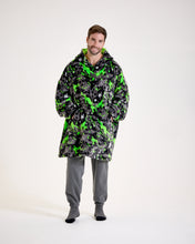 Load image into Gallery viewer, Snuggz Men Original Football Graffiti Hooded Blanket
