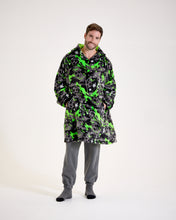 Load image into Gallery viewer, Snuggz Men Original Football Graffiti Hooded Blanket

