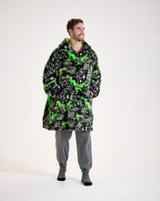 Load image into Gallery viewer, Snuggz Men Original Football Graffiti Hooded Blanket
