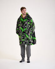 Load image into Gallery viewer, Snuggz Men Original Football Graffiti Hooded Blanket
