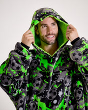 Load image into Gallery viewer, Snuggz Men Original Football Graffiti Hooded Blanket
